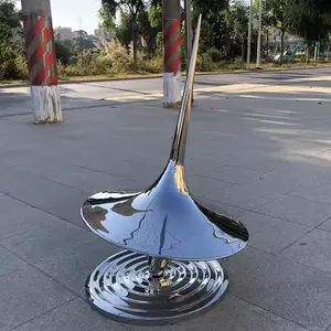 Modern Home Popular Garden Outdoor Decoration Stainless Steel Sculpture Chinese Style Decoration Home Decor