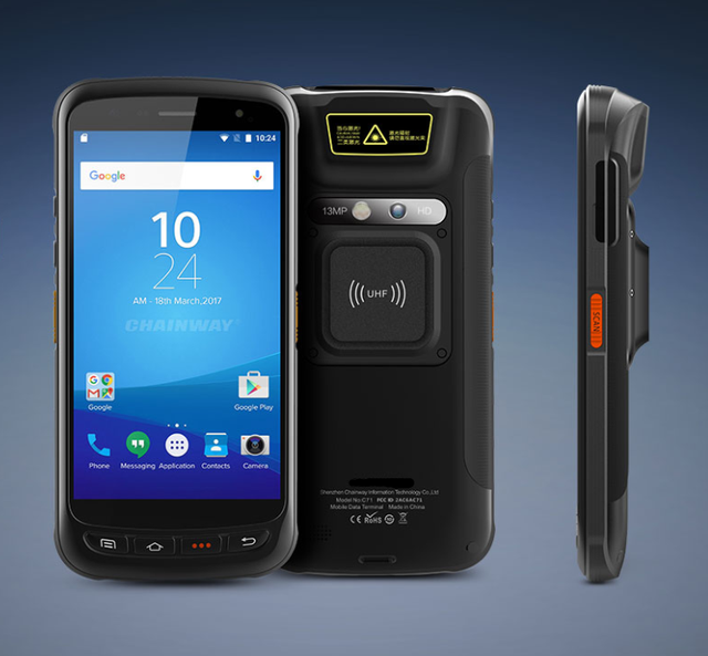 Chainway C71 Mobile Computer Industrial Android PDA Bar Code Scanner Handheld Terminal Rugged UHF RFID Reader Fingerprint