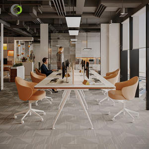 Modern Elegant <b>Office</b> Furniture <b>Set</b> Simple Executive <b>Office</b> <b>Desk</b> Rectangular Meeting Room Table <b>And</b> <b>Chair</b> <b>Set</b> For Conference - Product Image 2