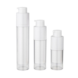 Nouvelle bouteille cosmétique sans air à pompe rotative de 15 ml, 30 ml, 50 ml, transparente, double couche, épaissie, carrée, vide, pour lotion - Product Image 2
