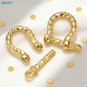 Anneau en <span class=keywords><strong>D</strong></span> <span class=keywords><strong>d</strong></span>étachable en laiton haut de gamme, design en U, vis ouvertes, pour sac, artisanat du cuir, accessoires de bricolage, <span class=keywords><strong>boucle</strong></span> - Product Image 1