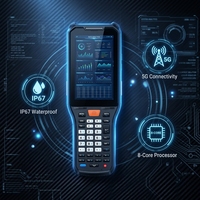 MV-IDP4104/4&64/DP/05NR PDA Industri Tangguh 4GB+64GB Terminal Genggam Android 4 Inci Pemindai Barcode 1D 2D Gudang