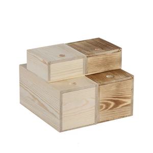 Caja de Almacenamiento de Madera Rectangular, Caja para Joyería con Grabado, Embalaje General - Product Image 1