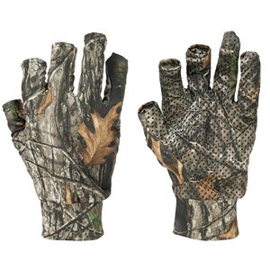 <b>Half</b> Finger Anti <b>Slip</b> Outdoor Gloves with Tree Camouflage Pattern for Fishing Photography Hiking and Nature Observation Use - Product Image 2