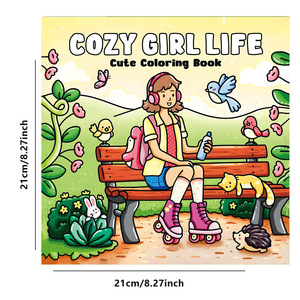 <span class=keywords><strong>Libro</strong></span> para Colorear de la Serie de Cocodrilos Adorables de Comedy Days, para Niños, con Encuadernación Perfecta, Ideal para Venta Transfronteriza - Product Image 1