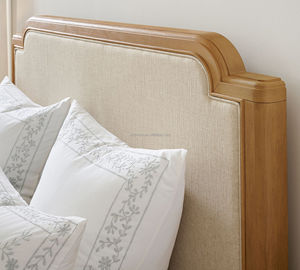 <span class=keywords><strong>Lit</strong></span> rembourré minimaliste français moderne en bois <span class=keywords><strong>de</strong></span> chêne massif, taille Queen ou King, avec tête <span class=keywords><strong>de</strong></span> <span class=keywords><strong>lit</strong></span> élégante et rembourrée, pour mobilier <span class=keywords><strong>de</strong></span> chambre principale - Product Image 5