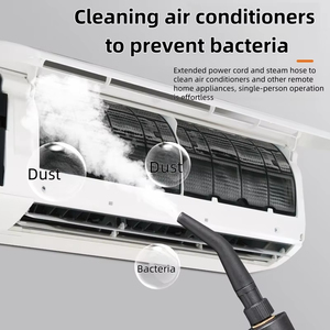 Limpiador a Vapor Eléctrico Portátil de 1500W, 3 Bares de Presión, Cuerpo de Plástico Blanco y Negro, Uso Doméstico - Product Image 2
