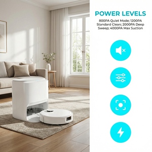 Robot de Limpieza con Navegación LDS SLAM, Succión de 8000 Pa, 3 en 1, Barredora, Mopa Húmeda y Seca, Aspiradora de Limpieza Automática - Product Image 6