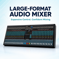 Mezclador de Audio EMX24-USB de 24 Canales, 99 Efectos DSP, Ecualizador de 7 Bandas, USB, Bluetooth, Alimentación Phantom de 48V para Estudio, Escenario y Transmisión en Vivo