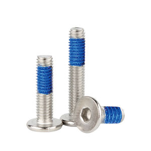 สกรูแบบหัวแบนหัวกระทะสกรูเกลียวล็อกป้องกันการคลายสลักเกลียวไนลอนสีฟ้าแบบกำหนดเอง - Product Image 4