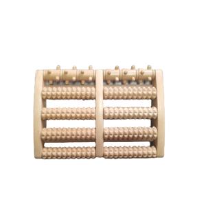 Rol pijat kaki kayu mewah polos warna alami Plantar Fasciitis pemijat tumit neuropatik pijat nyeri kaki - Product Image 5