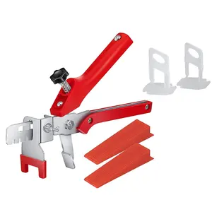 John Tools 8119-8S Tile Installation Leveling Tool Set With 100 Leveling Spacer Clips100 Reusable Wedges And Tile Plier