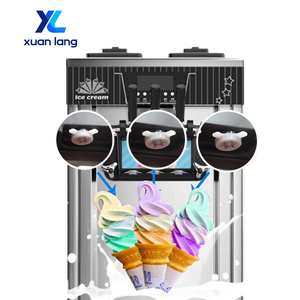 Máquina de Helados Suaves de Alta Calidad Comercial, 3 Sabores, Eficiente, 220V, <span class=keywords><strong>para</strong></span> Heladerías, <span class=keywords><strong>para</strong></span> Leche - Product Image 1