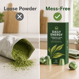 Capsules de matcha compatibles avec Nespresso Original Line, thé vert de qualité supérieure, L-théanine, adapté au régime cétogène - Product Image 2