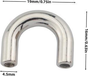 PCS <b>Metal</b> D Ring Connector Buckles Luggage Bag Hardware Fastener For Leather Crafts Backpacks Handbag <b>Wallets</b> - Product Image 2