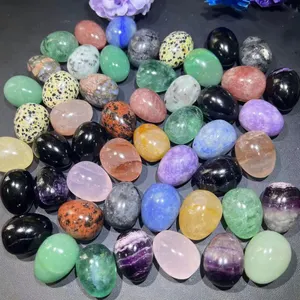Wholesale different material Gemstone fluorite Quartz Egg Crystal Egg Yoni egg For Healing