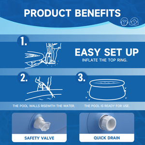 Piscina Inflable Pursuefree para Uso en Exteriores y en Casa, Multitamaño, para Jugar en el Agua - Product Image 5