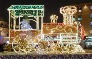 Lumières LED 3D personnalisées sur le thème de l'avion, IP65, pour intérieur et extérieur, décorations de festival et de Noël - Product Image 1