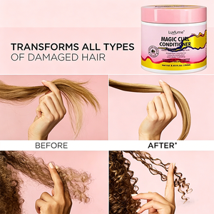 Après-shampoing réparateur hydratant à marque privée avec huile de coco, beurre de karité et protéines pour cheveux secs et bouclés - Product Image 4