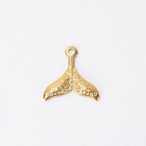 Breloques queue de baleine animal Accessoires de <span class=keywords><strong>fabrication</strong></span> de <span class=keywords><strong>bijoux</strong></span> en acier inoxydable PVD plaqué or 18 carats Pendentif queue de sirène <span class=keywords><strong>Grossiste</strong></span> - Product Image 2