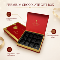 Maßgefertigte Luxus-Magnetbox für Schokolade mit Schwarzem Kunststoffeinsatz Goldfolien-Logo Starre Papier-Schokoladenverpackung Geschenkbox