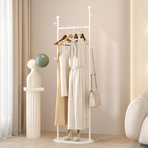 Porte-vêtements sur pied pour chambres, étagère de rangement domestique, rangement simple pour vêtements <span class=keywords><strong>et</strong></span> chapeaux, design marbre, populaire en ligne - Product Image 3