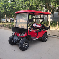 Véhicule de tourisme électrique JINWO 72V pour le golf, longue portée, 2+2 places, 4 roues, avec toit, certifié CE, 30-90 km/h, Grade 25