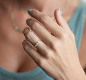 Five Stone 925 Sterling <b>Silver</b> Luxury <b>Opal</b> Moissanite Engagement Anniversary Bridal Wedding Promise <b>Ring</b> for Women Third Party - Product Image 3