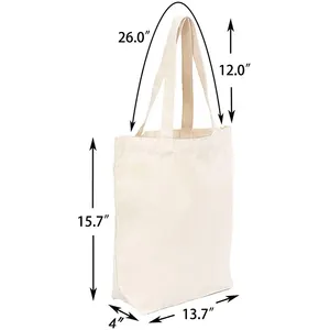 Organic Cotton Bag Bulk Promotional Cheap Blank Canvas Bags Reusable Eco Friendly Custom Simple Style Plain Cotton Logo Bags