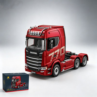 SYX 770s Tamiya Scania V8 1:18 - Conteneur remorque télécommandé à l'échelle 1:18 - Semi-remorque 2.4GHz - Jouets RC à l'échelle pour enfants et adultes