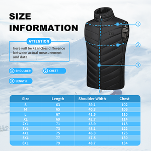 เสื้อกั๊กอุ่นไฟฟ้าแบบใช้แบตเตอรี่ USB สำหรับผู้ชาย ผู้หญิง และทุกเพศ  ขายตรงจากโรงงาน - Product Image 4