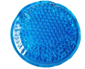 カスタムロゴ印刷入り 再利用可能 小型丸型ジェルセラピー 冷温湿布パッド パールアイスビーズ ジェルパック - Product Image 4