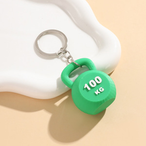 2026 3D Kettlebell Keychain for Women <b>Key</b> <b>Ring</b> <b>Cute</b> Car <b>Key</b> Chain PVC Sport Keychain <b>Key</b> Holder Creative Portachiavi Bag Charm - Product Image 1