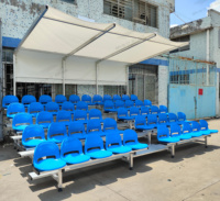 Gradins de sport en tribune intérieurs et extérieurs personnalisés, gradins mobiles en aluminium pour le gymnase de stade extérieur de football
