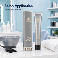 Crème colorante capillaire à base d'huiles végétales biologiques sans PPD, marque privée, niveau 9, professionnelle, permanente, sans ammoniaque, couleurs premium