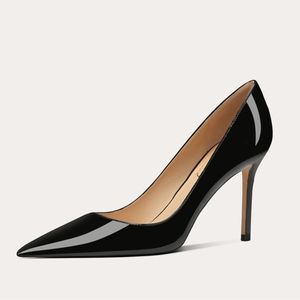 Scarpe da <span class=keywords><strong>Donna</strong></span> con Tacco Alto 6CM/8CM/10CM, Nuove Pumps Eleganti di Design alla Moda in Nero per Signore - Product Image 3