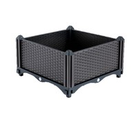 Pot de fleurs rectangulaire extra large en plastique Boîte de plantation de légumes de haute qualité pour balcon et toit de maison pour utilisation au sol