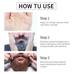 New 2 in One Beard Wash Biosphere Beard Conditioner Private Label Beard Wash <b>Foam</b> - Product Image 6