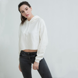 Felpa con cappuccio in pile da donna felpa con cappuccio da donna a <span class=keywords><strong>maniche</strong></span> <span class=keywords><strong>lunghe</strong></span> <span class=keywords><strong>top</strong></span> corto con felpa con cappuccio - Product Image 4