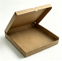 Vente directe d'usine, boîte à pizza carrée en kraft biodégradable personnalisée avec logo