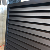 Panneau de clôture moderne en aluminium à persiennes verticales ventilées pour terrasses, facile à assembler, offrant une intimité naturelle