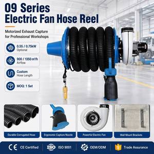Enrouleur de tuyau d'évacuation électrique rétractable automatique Fengshen, certifié CE, norme européenne, diamètre 76 mm, longueur personnalisée, haute température - Product Image 4
