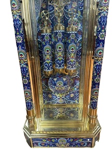 Đồng thau đồng thau ưa thích cloisonne Men 5 ngày lặp lại Đức cơ khí chuyển động 8 âm thanh mùa xuân ông nội bảng sàn Đồng hồ - Product Image 4