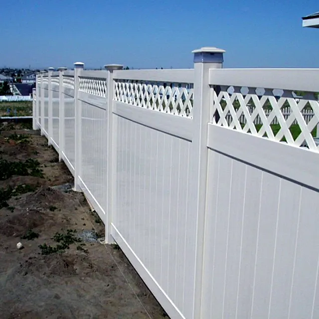 6ft x 6ft PVC Scherma Commercio All'ingrosso di colore Bianco Esterno Reticolo piscina recinzione