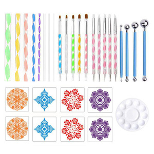 <span class=keywords><strong>Juego</strong></span> <span class=keywords><strong>de</strong></span> Herramientas <span class=keywords><strong>de</strong></span> arte para pintura, <span class=keywords><strong>Mandala</strong></span> punteado, 25 uds. - Product Image 2