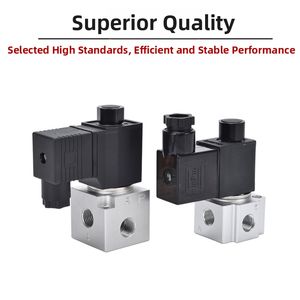 3V3-08 AIRTAC Tip 3V Serisi 2 Pozisyonlu <span class=keywords><strong>3</strong></span> Yollu Yüksek Akışlı Dahili Pilotlu Vakum Solenoid Valfı BSP 1/4 inç Portlar 0.15-0.8 Mpa - Product Image 5