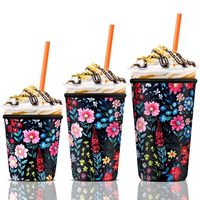 Manchon isotherme réutilisable en néoprène imperméable pour gobelets à café de 16 oz, 24 oz, 32 oz, portable, résistant à la chaleur et conservant le froid