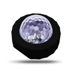 Car Ambient Light USB 7 Color Voice Controlled <b>LED</b> Interior Decorative Magic <b>Ball</b> Light for DJ Music Rhythm - Product Image 1