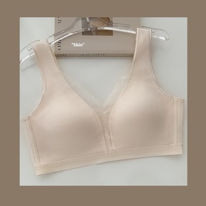 Của phụ nữ traceless mỏng thoáng khí satin Áo ngực thu thập chống chảy xệ ba-ngực khóa vest kiểu đồ lót dây miễn phí thoải mái cup - Product Image 6