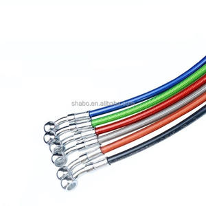 Tuyau de <span class=keywords><strong>frein</strong></span> en nylon PTFE S An3 1/8 2.5*5.5mm M6, câble de <span class=keywords><strong>frein</strong></span>/embrayage en PTFE tressé avec fil d'acier - Product Image 2